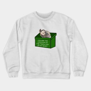 You are the opossum in the trash can of my heart Crewneck Sweatshirt